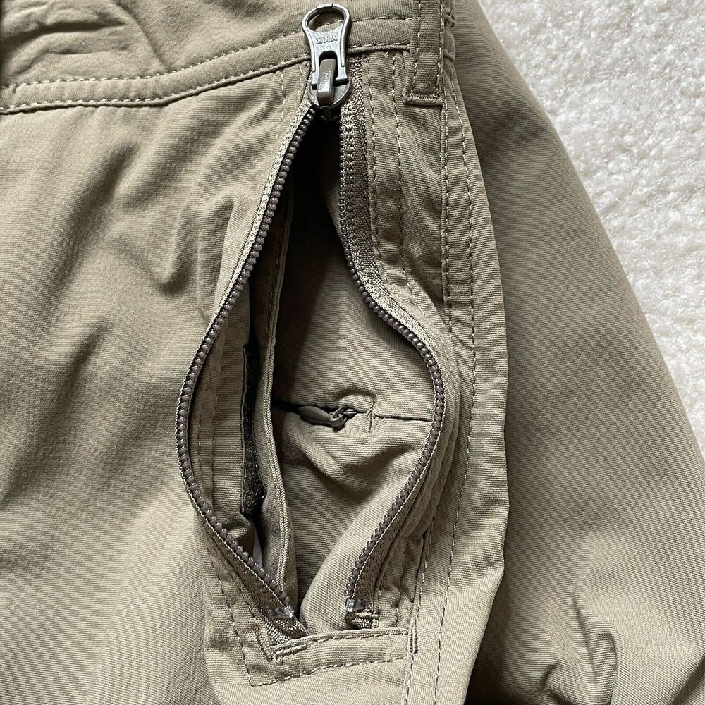 Clothing Arts Pants P Cubed Pick Pocket Proof Brown Cargo Convertible Women's 16 - Picture 12 of 12